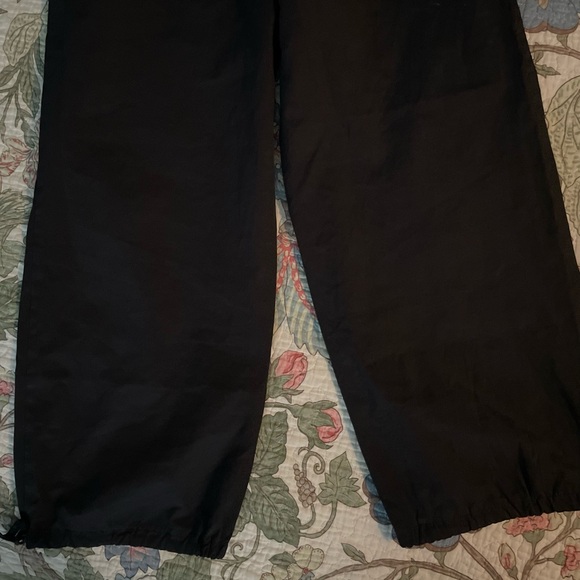 TopShop Black Parachute Pants - Picture 6 of 9